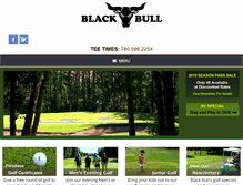 Tablet Screenshot of blackbullgolf.com